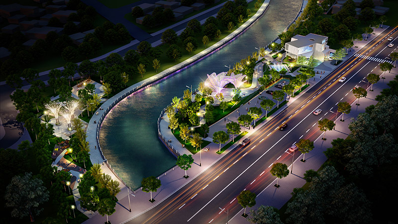 Với 99% là diện tích dành cho mảng xanh, Đồng Tràm Park được xây dựng dựa trên tiêu chí của một công viên cao cấp. 
