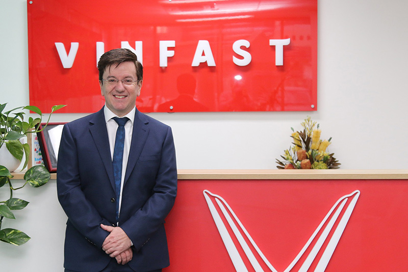 Ông Kevin Kevin Yardley - Viện trưởng Viện Công nghệ Ô tô 2 của VinFast. Ông có hơn 20 năm kinh nghiệm quản lý tại GM Holden – hãng xe huyền thoại của Australia.