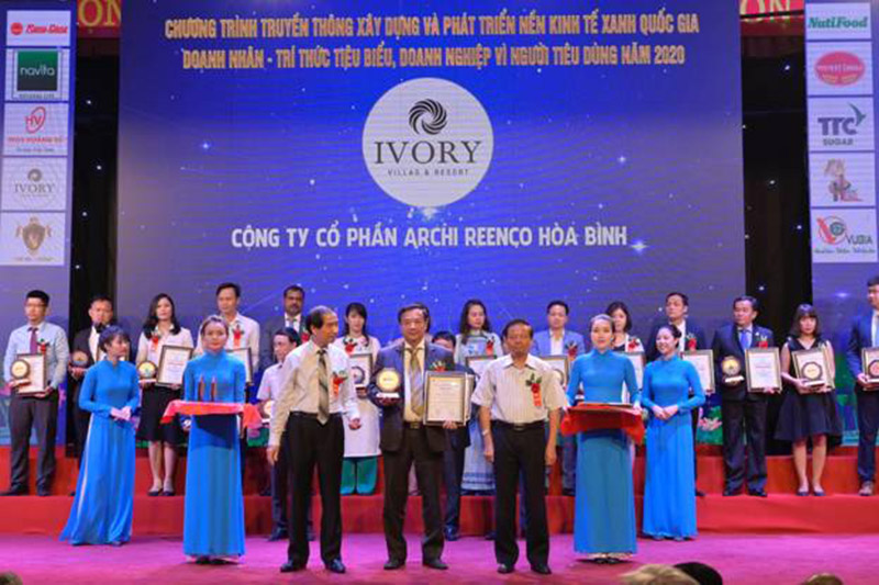 IVORY VILLAS&RESORT - vinh danh Top 10 Thương hiệu Vàng Việt Nam 2020