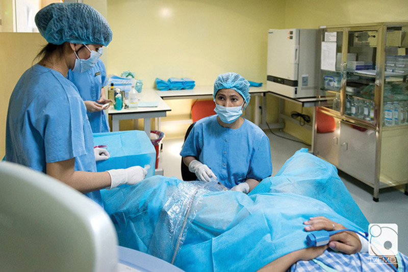 Một bệnh nhân cần hỗ trợ sinh sản ở Trung tâm TTTON Bệnh viện Mỹ Đức - Ảnh: H.M.T.