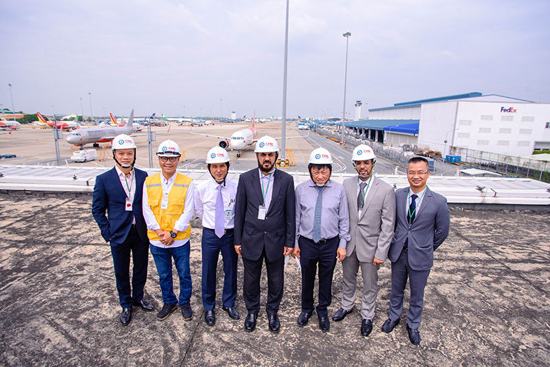 Lãnh đạo Quỹ VOI và Công ty CME thăm Dự án do CME đầu tư tại Tổng Công ty CP Dịch vụ hàng hóa Sài Gòn SCSC - thuộc địa phận sân bay Quốc tế Tân Sơn Nhất, Tp HCM.