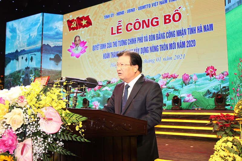 Phó Thủ tướng Chính phủ Trịnh Đình Dũng phát biểu tại buổi lễ