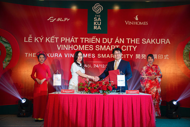 Lễ ký kết phát triển Dự án The Sakura giữa Vinhomes & SAMTY Corporation  cuối tháng 12/2020