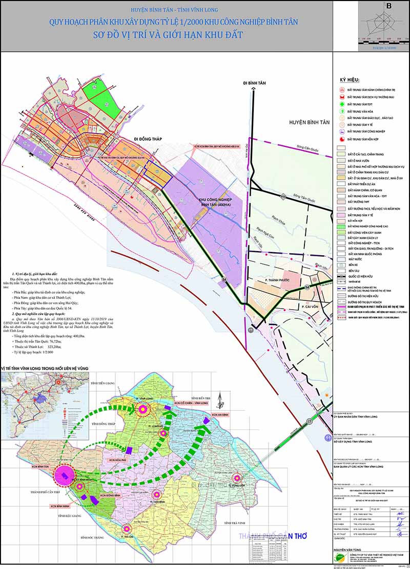 Bản đồ quy hoạch Khu công nghiệp Bình Tân