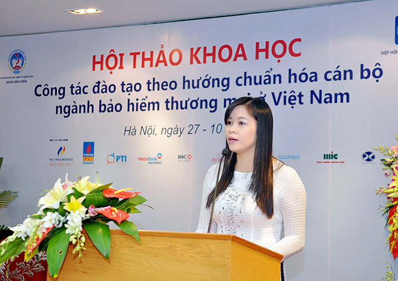 TS. Nguyễn Thị Chính - Trưởng Khoa Bảo hiểm - Trường Đại học kinh tế Quốc dân