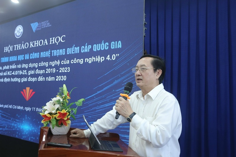 Bộ trưởng Bộ Khoa học và Công nghệ Huỳnh Thành Đạt phát biểu tại Hội thảo.