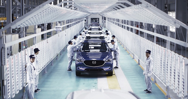 Toàn bộ xe xuất xưởng tại nhà máy Mazda Thaco được kiểm tra bằng hệ thống EOL (End Of Line), kết nối trực tiếp với Mazda Nhật Bản 