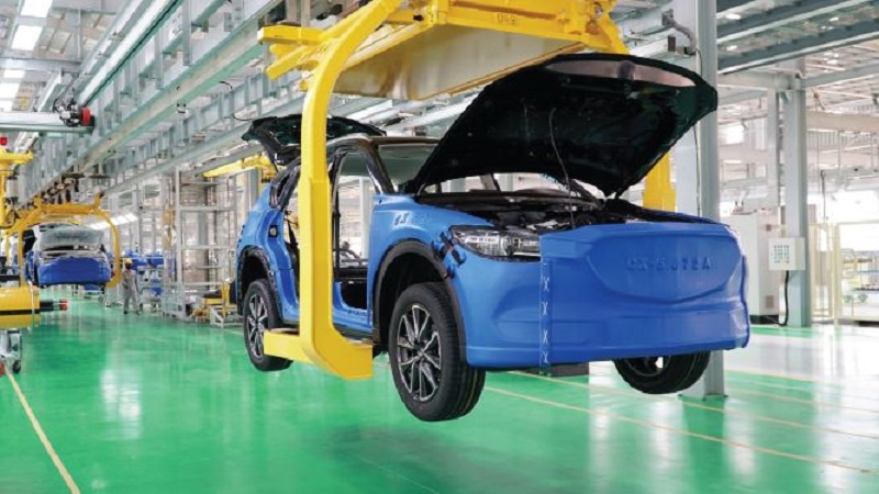 Sản xuất ô tô Mazda tại Nhà máy Thaco Mazda 
