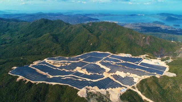 Một Dự án điện mặt trời tại tỉnh Phú Yên. Ảnh: ST