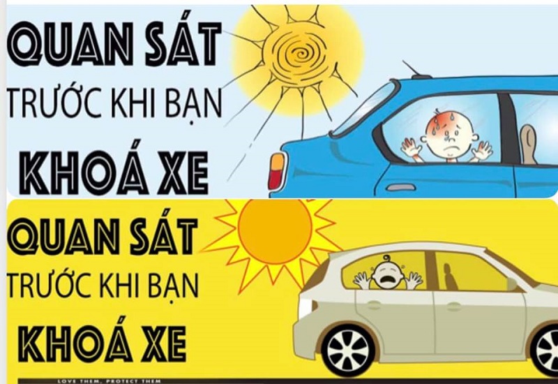 Decal Quan sát trước khi khóa xe được phát miễn phí 