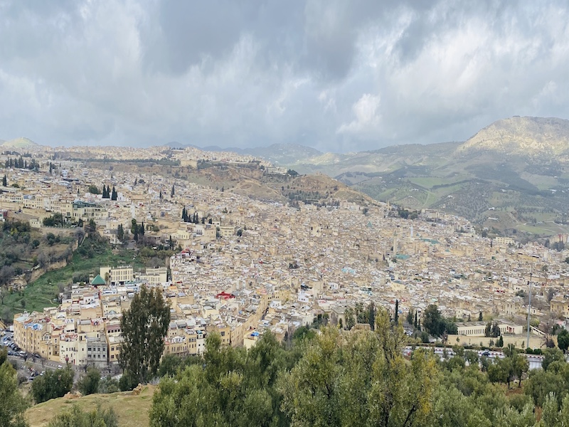 Toàn cảnh Fes of medina từ trên cao 