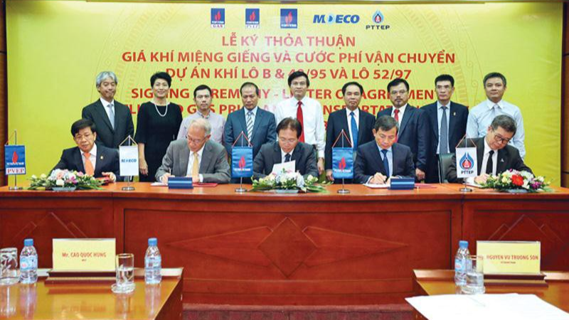Ngày 1/9/2017, Tập đoàn Dầu khí Việt Nam, PVEP, PV GAS và các đối tác nước ngoài là MOECO (Nhật Bản) và PTTEP (Thái Lan) đã thống nhất ký Thỏa thuận về giá khí miệng giếng và cước phí vận chuyển khí về bờ