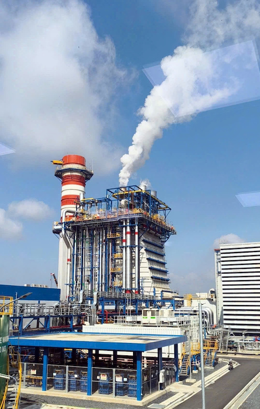 Nhà máy nhiệt điện LNG Nhơn Trạch 4 chạy nhiên liệu khí LNG. 