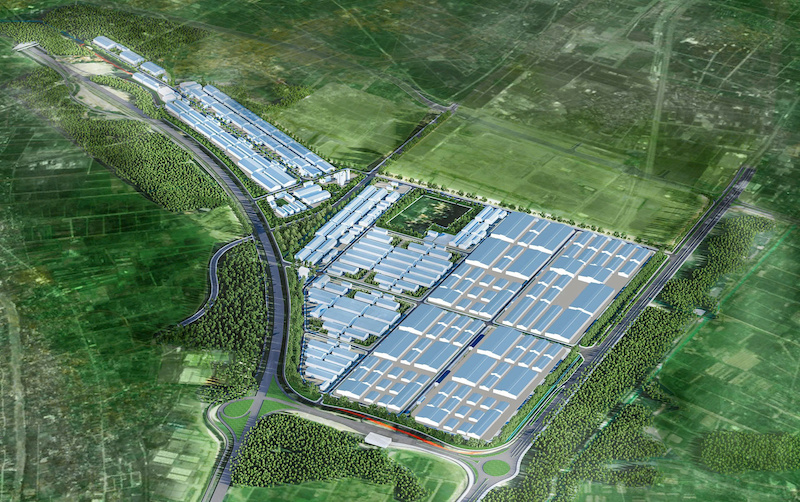 Phối cảnh KCN Lý Thường Kiệt - giai đoạn 1.