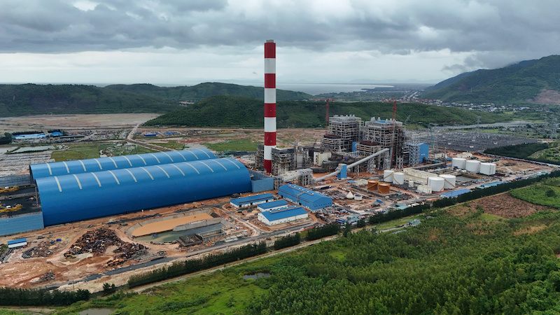 Toàn cảnh Nhà máy nhiệt điện Quảng Trạch 1.