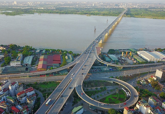 Cầu Vĩnh Tuy giai đoạn 2 có kết cấu tương tự cầu Vĩnh Tuy hiện nay