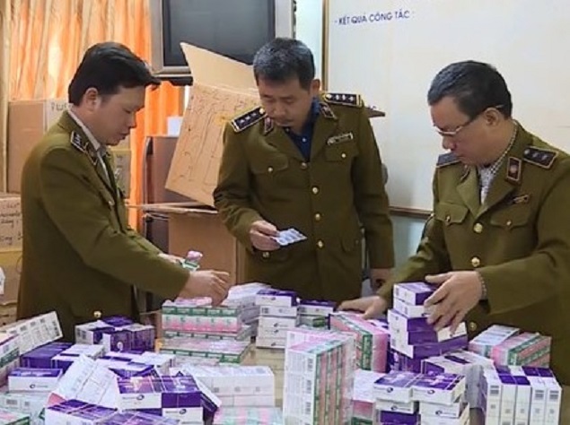 43.062 đơn vị thuốc nhập lậu vừa bị Lực lượng Quản lý thị trường Hà Nội vừa phát hiện, thu giữ