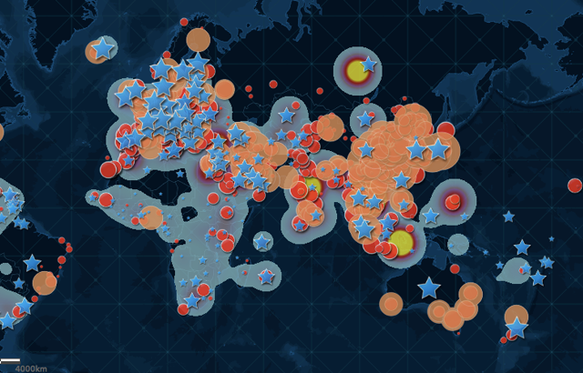 Hệ thống cảnh báo nguy cơ dịch bệnh Covid-19 toàn cầu (Ảnh minh họa: Internet)
