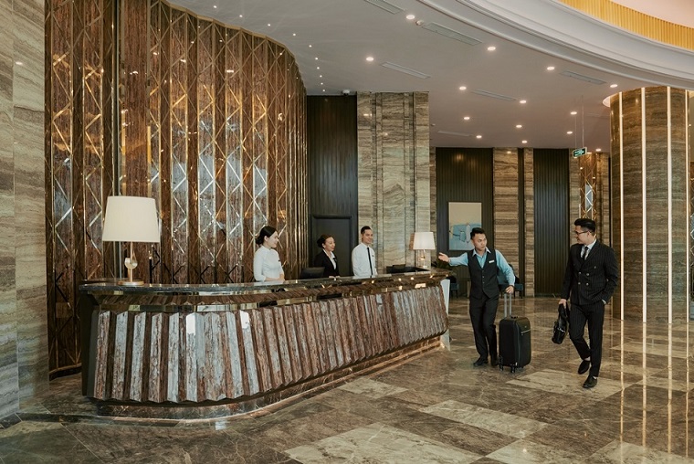 Sảnh chính của khách sạn 5 sao Vinpearl Hotel Imperia Hải Phòng