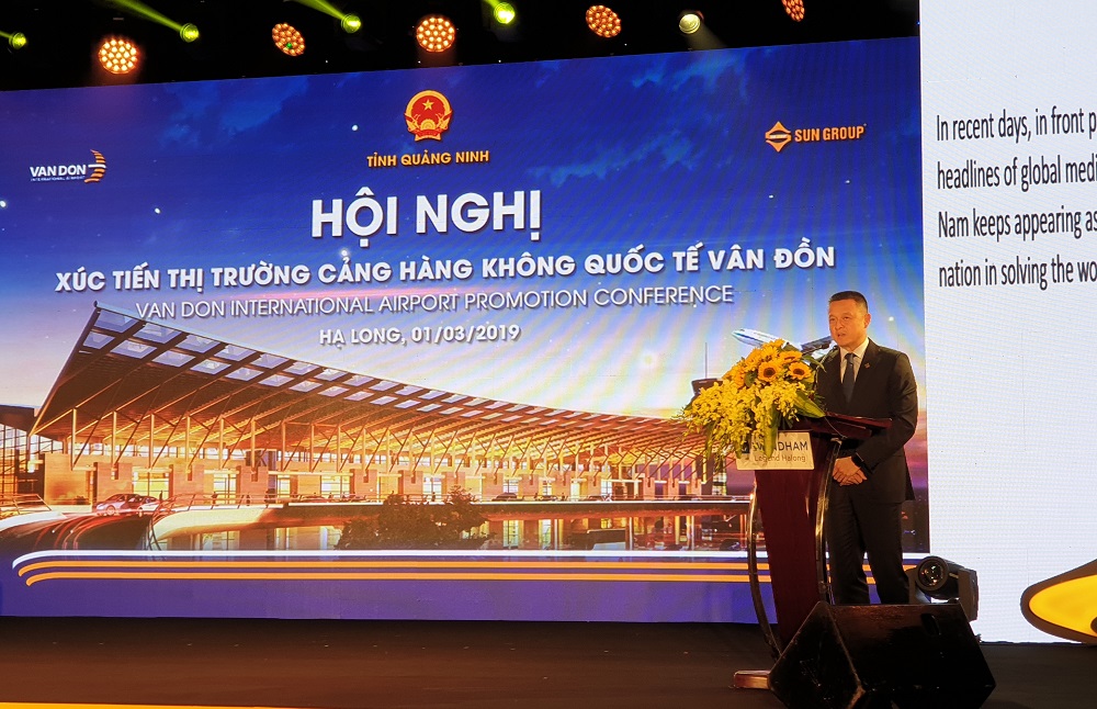 Ông Đặng Minh Trường, Chủ tịch HĐQT Tập đoàn Sun Group phát biểu tại hội nghị