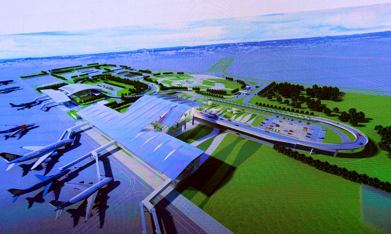 Phối cảnh thiết kế nhà gà hành khách T2, sân đỗ máy bay và nhà ga hàng hóa Cảng hàng không quốc tế Cát Bi