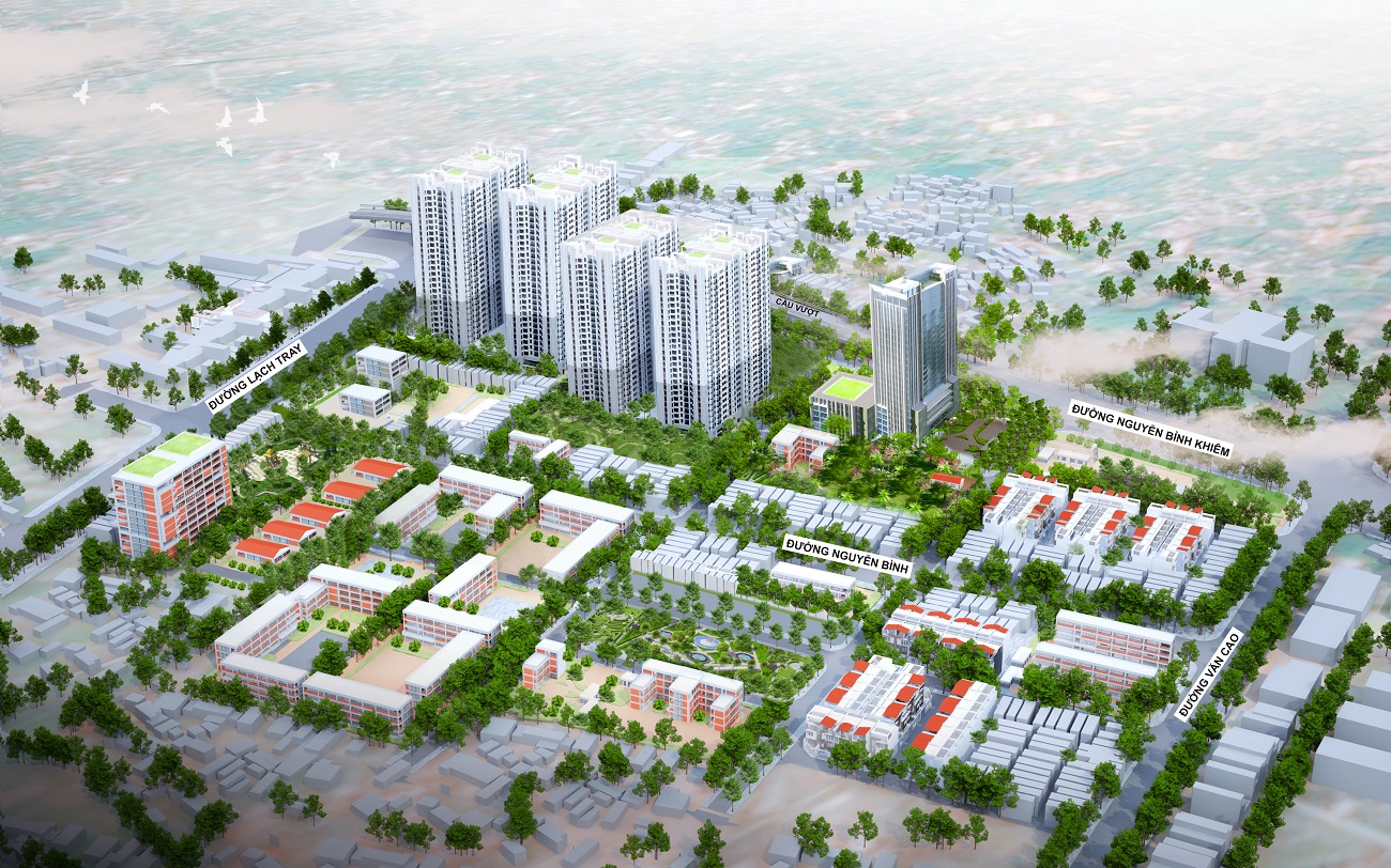 Phối cảnh Dự án cải tạo chung cư cũ HH1, HH2, HH3, HH4 Đồng Quốc Bình