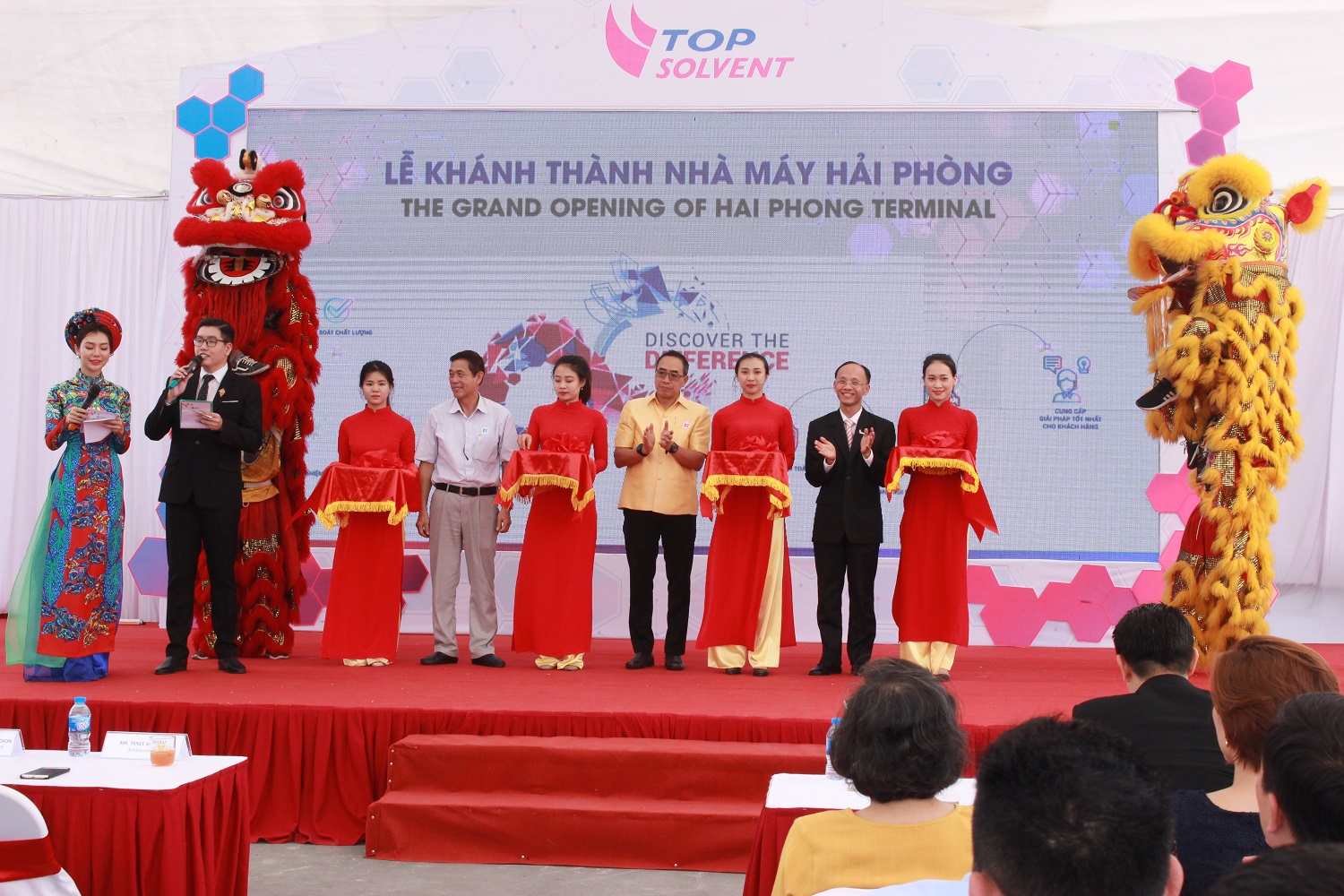 Lễ cắt băng khánh thành nhà máy Cảng Hải Phòng Top Solvent Vietnam