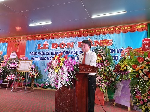 Ông Trịnh Văn Thiện, Chủ tịch UBND huyện Thanh Hà phát biểu chỉ đạo