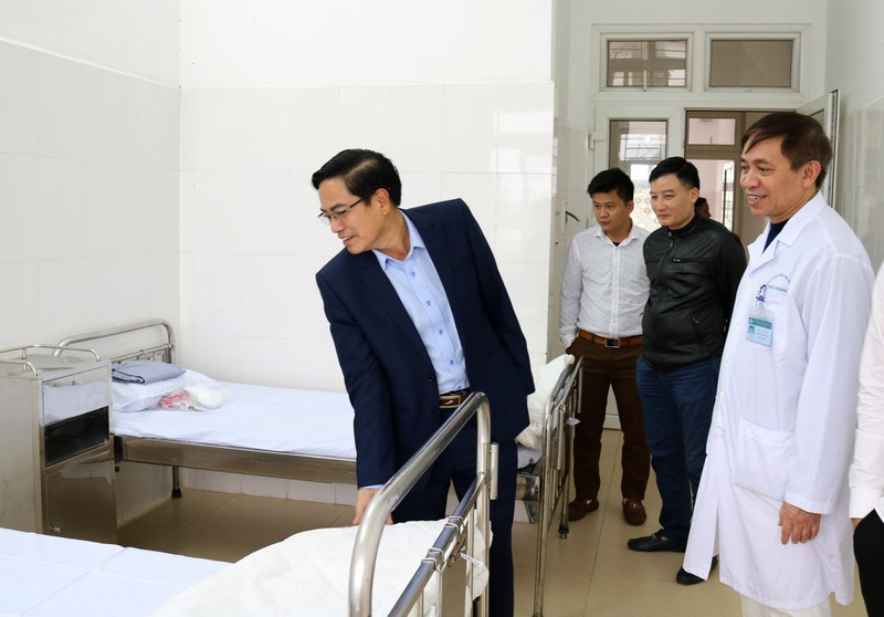 Lãnh đạo Sở Y tế và Bệnh viện Hữu nghị Việt Tiệp kiểm tra khu vực cách ly y tế