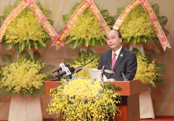 Thủ tướng Chính phủ Nguyễn Xuân Phúc phát biểu tại Đại hội