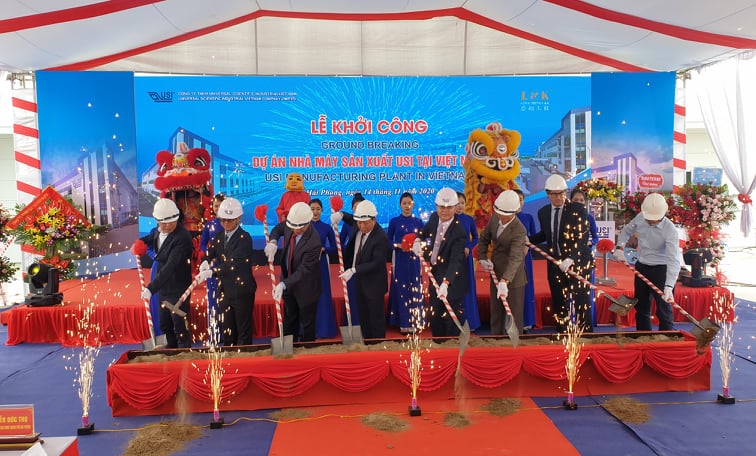 Lễ khởi công xây dựng nhà máy sản xuất mới trong Khu công nghiệp DEEP C, thành phố Hải Phòng