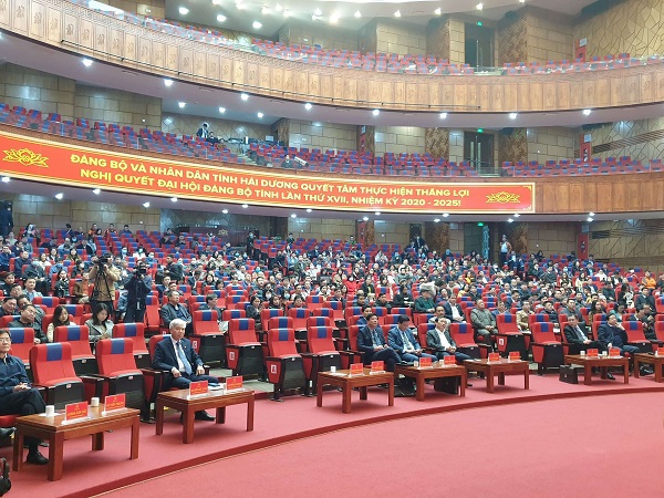 Các đại biểu tham dự Hội nghị chuyên đề “doanh nghiệp tỉnh Hải Dương – Chuyển đổi số để bứt phá”