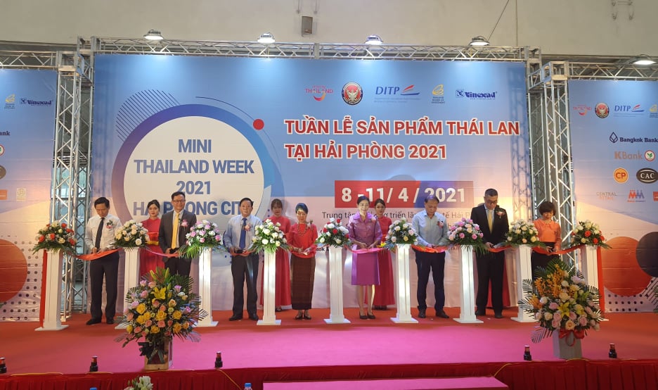 Lễ khai mạc Tuần lễ Sản phẩm Thái Lan 2021 tại thành phố Hải Phòng