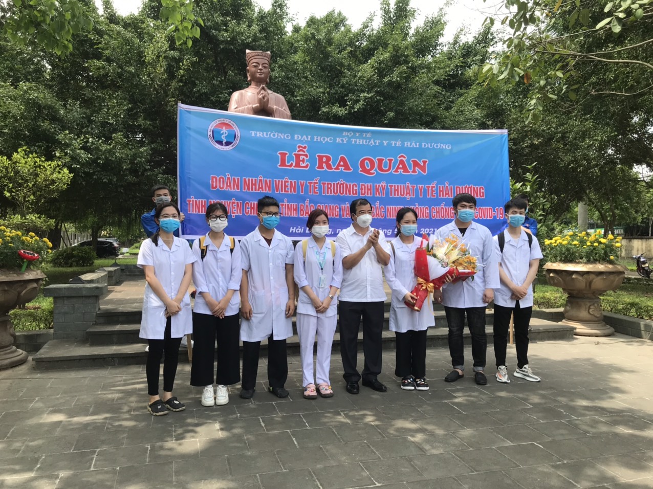 Hải Dương chi viện 267 sinh viên y tế tham gia chống dịch tại Bắc Giang, Bắc Ninh
