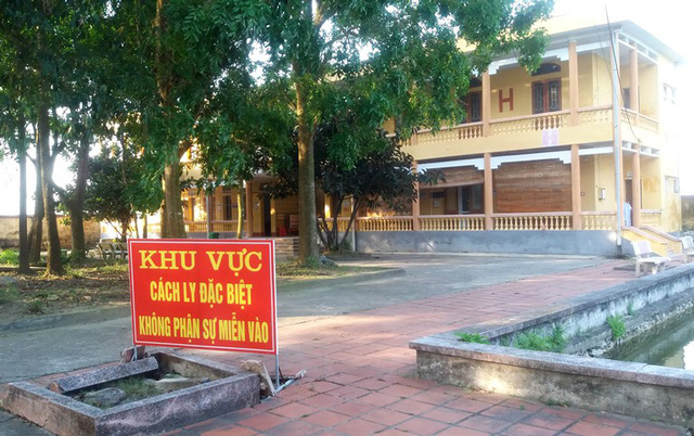 Khu vực cách ly tập trung tại Trung tâm Y tế huyện Thanh Miện, tỉnh Hải Dương