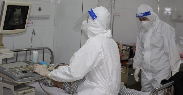 Điều trị các bệnh nhân F0 tại Bệnh viện Hữu nghị Việt Tiệp. Ảnh: TN