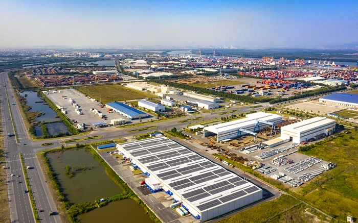 KCN DEEP C là một trong các khu công nghiệp có những đóng góp quan trọng trong thu hút vốn đầu tư nước ngoài vào Hải Phòng. Ảnh: Hồng Phong