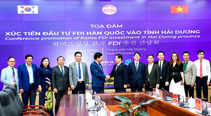 Hải Dương cam kết tạo điều kiện thuận lợi nhất cho nhà đầu tư Hàn Quốc. Ảnh: Thành Chung