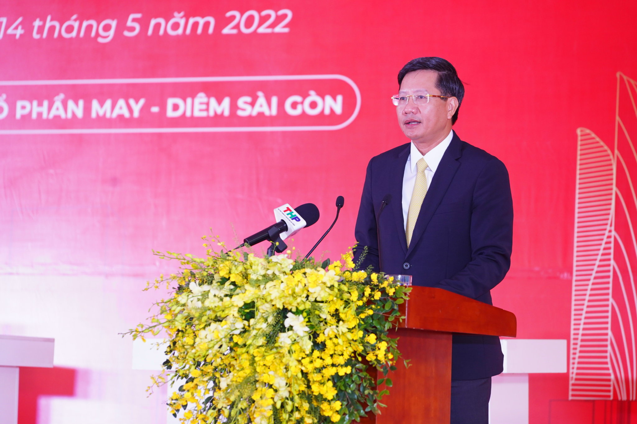 Ông Lê Anh Quân, Phó Chủ tịch Thường trực UBND TP.Hải Phòng phát biểu chỉ đạo tại lễ động thổ