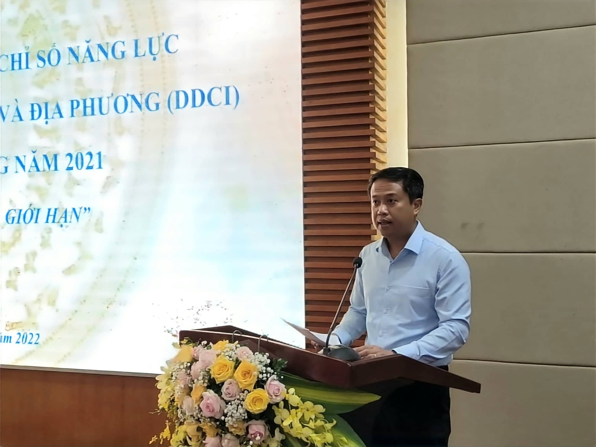 Ông Nguyễn Hoàng Long, Giám đốc sở Kế hoạch và Đầu tư Hải Phòng phát biểu