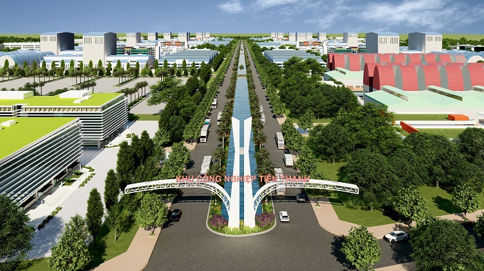 Phối cảnh tổng thể Dự án Khu công nghiệp Tiên Thanh