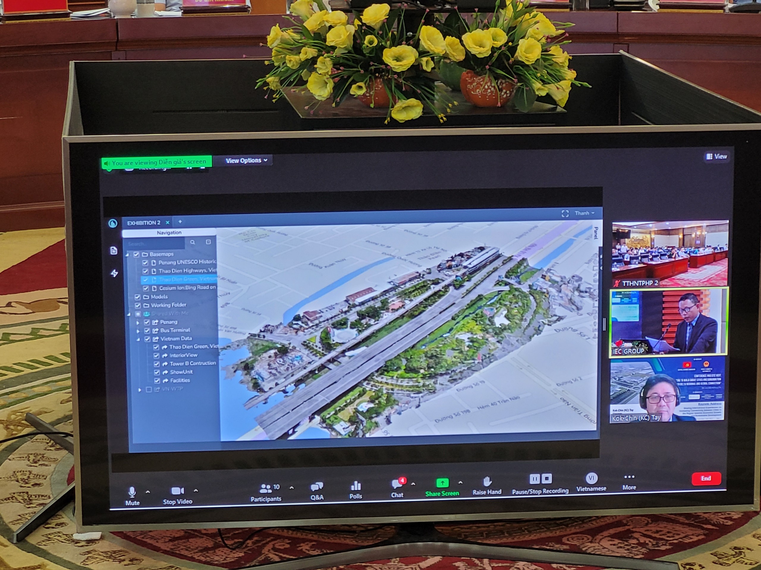 Đại diện Smart Cities Netwwork Singapore chia sẻ về bản sao số của Dự án tuyến Metro tại TP Hồ Chính Minh tại Hội thảo