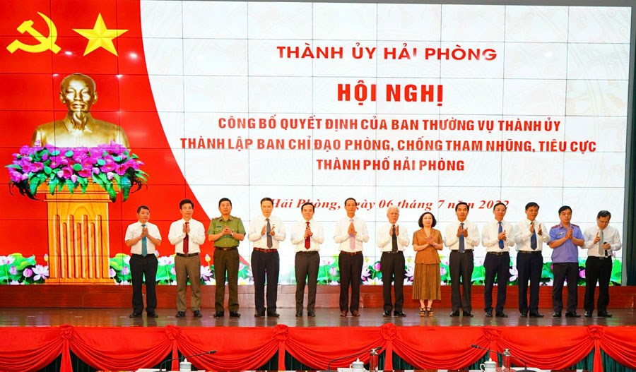 Thành lập Ban Chỉ đạo phòng, chống tham nhũng, tiêu cực TP.Hải Phòng