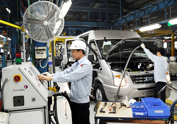 Công ty TNHH Ford Việt Nam là doanh nghiệp đóng góp lớn cho ngân sách của tỉnh Hải Dương. Ảnh: Thành Chung