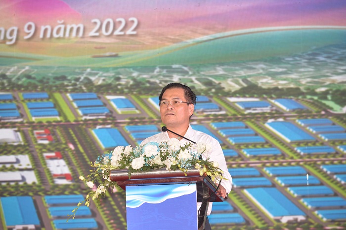 Ông Bùi Văn Khắng, Phó Chủ tịch UBND tỉnh Quảng Ninh phát biểu tại buổi lễ