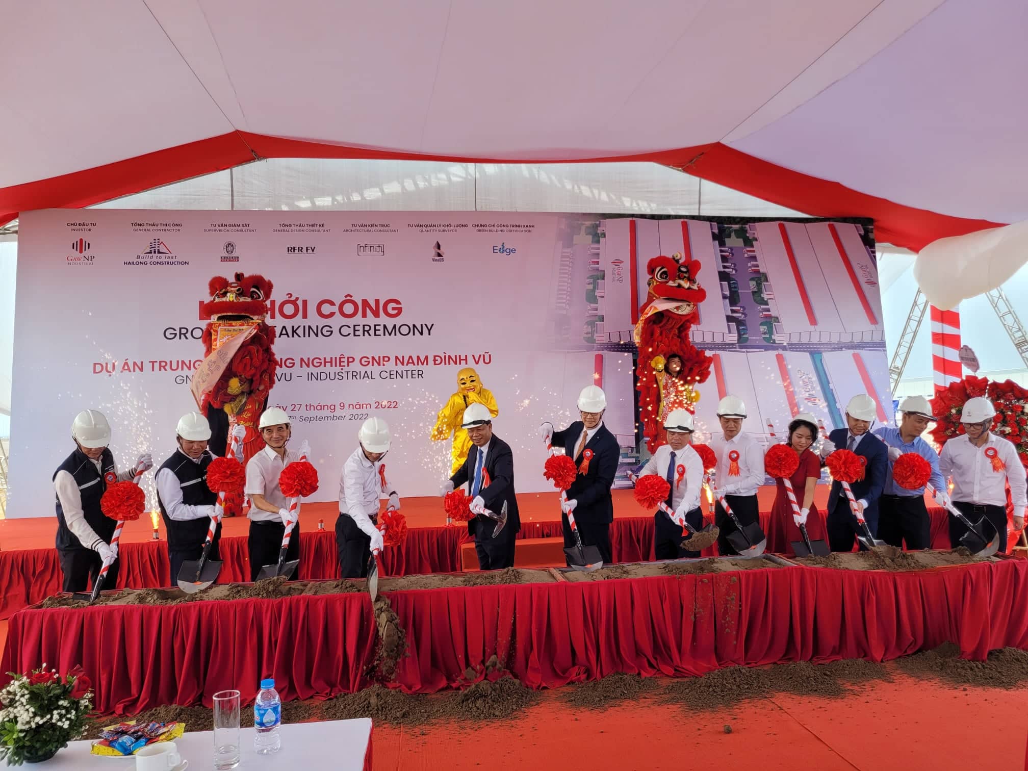 Nghi thức khởi công Dự án Trung tâm Công nghiệp GNP Nam Đình Vũ tại KCN phi thuế quan Nam Đình Vũ, TP.Hải Phòng