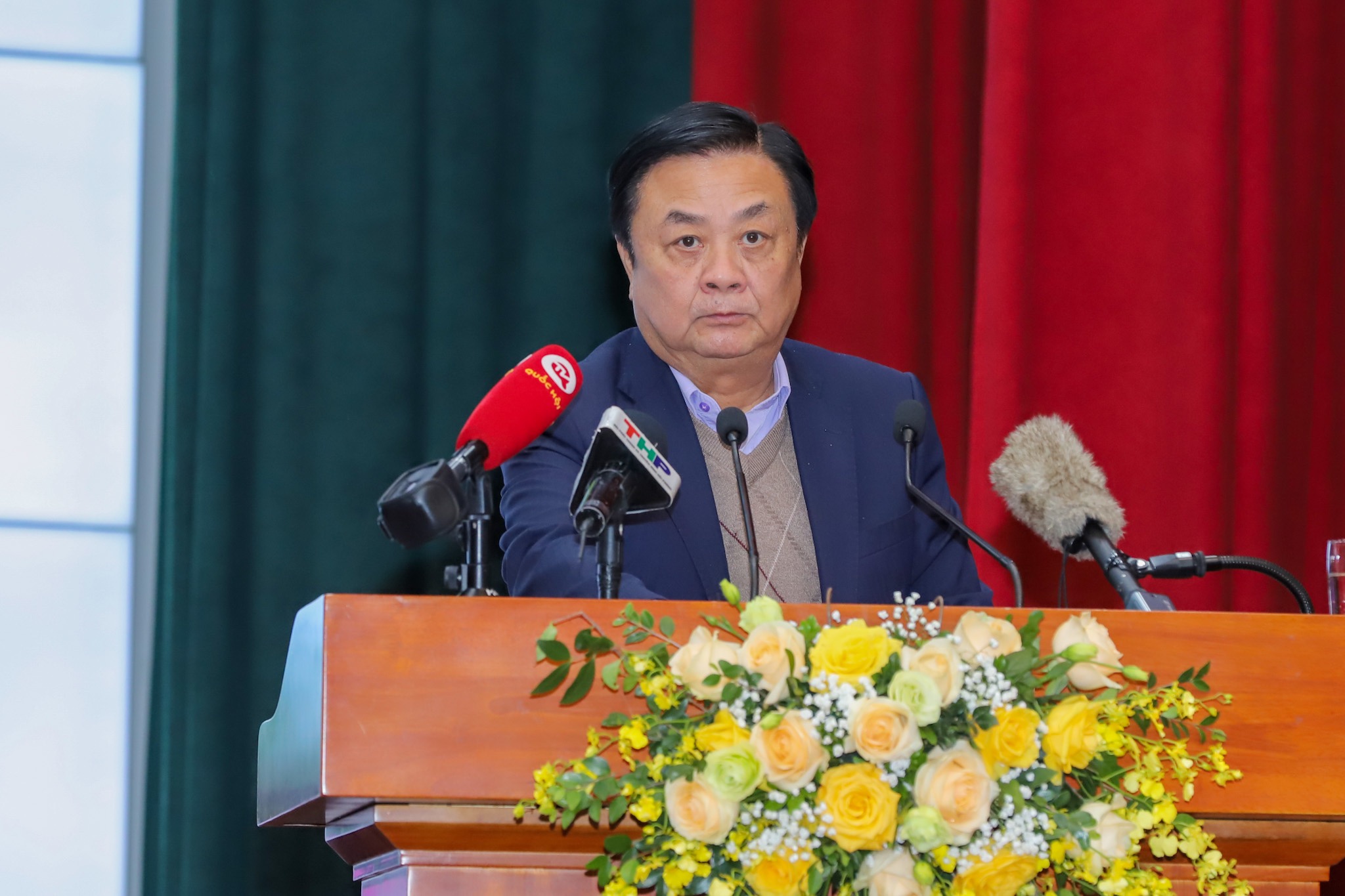 Ông Lê Minh Hoan, Bộ trưởng Bộ Nông nghiệp và Phát triển nông thôn phát biểu chỉ đạo tại Hội nghị