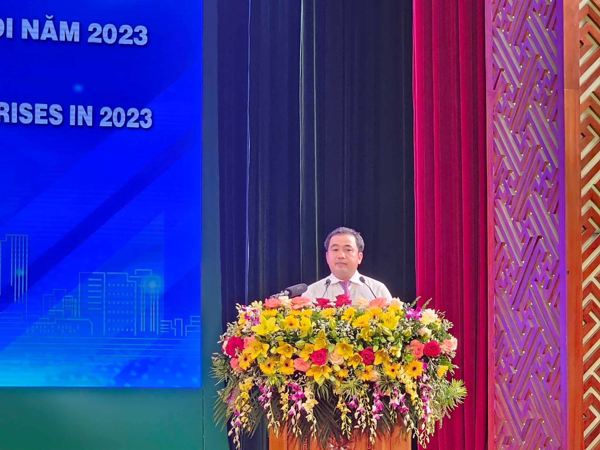 Ông Trần Đức Thắng, Bí thư Tỉnh ủy Hải Dương phát biểu bế mạc hội nghị. Ảnh: Thanh Sơn