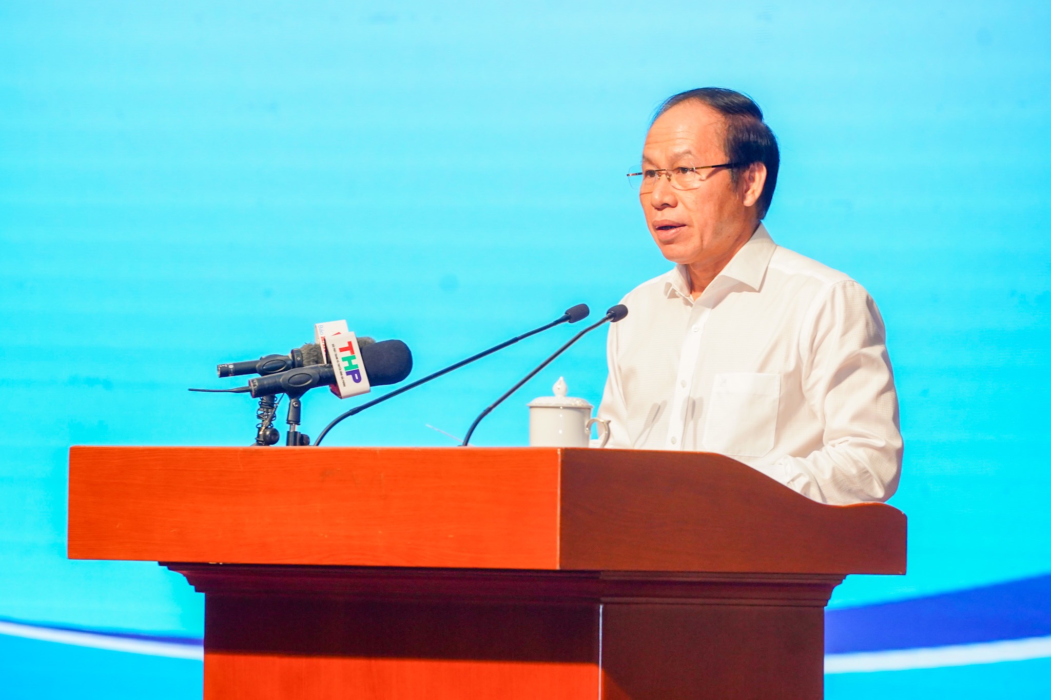 Ông Lê Tiến Châu, Bí thư Thành ủy Hải Phòng phát biểu khai mạc