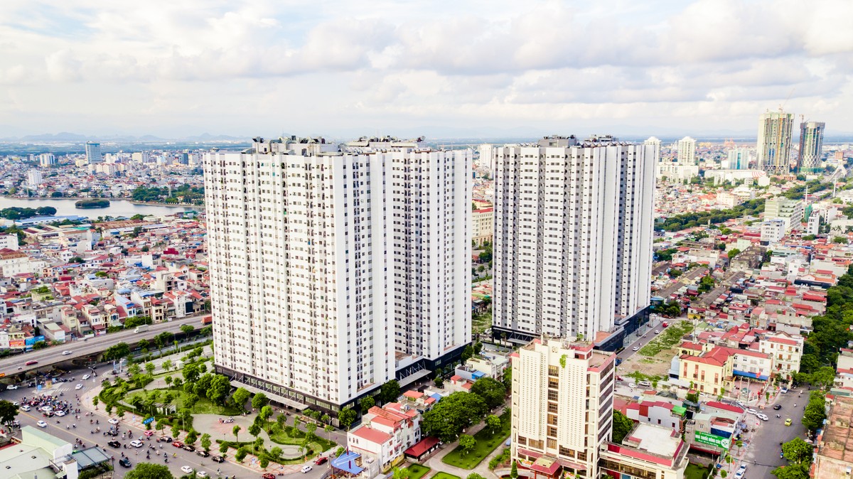 4 tòa chung cư HH1, HH2, HH3, HH4 Đổng Quốc Binh được đầu tư bằng hình thức BT để giải quyết nhà ở cho các hộ dân sinh sống tại chung cư cũ xuống cấp